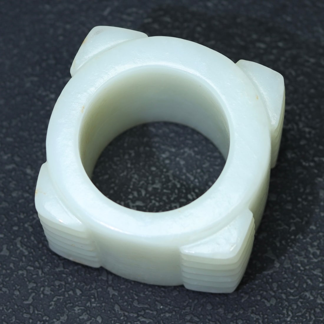 Superb Chinese Hetian Jade Pendant - Cong - 7