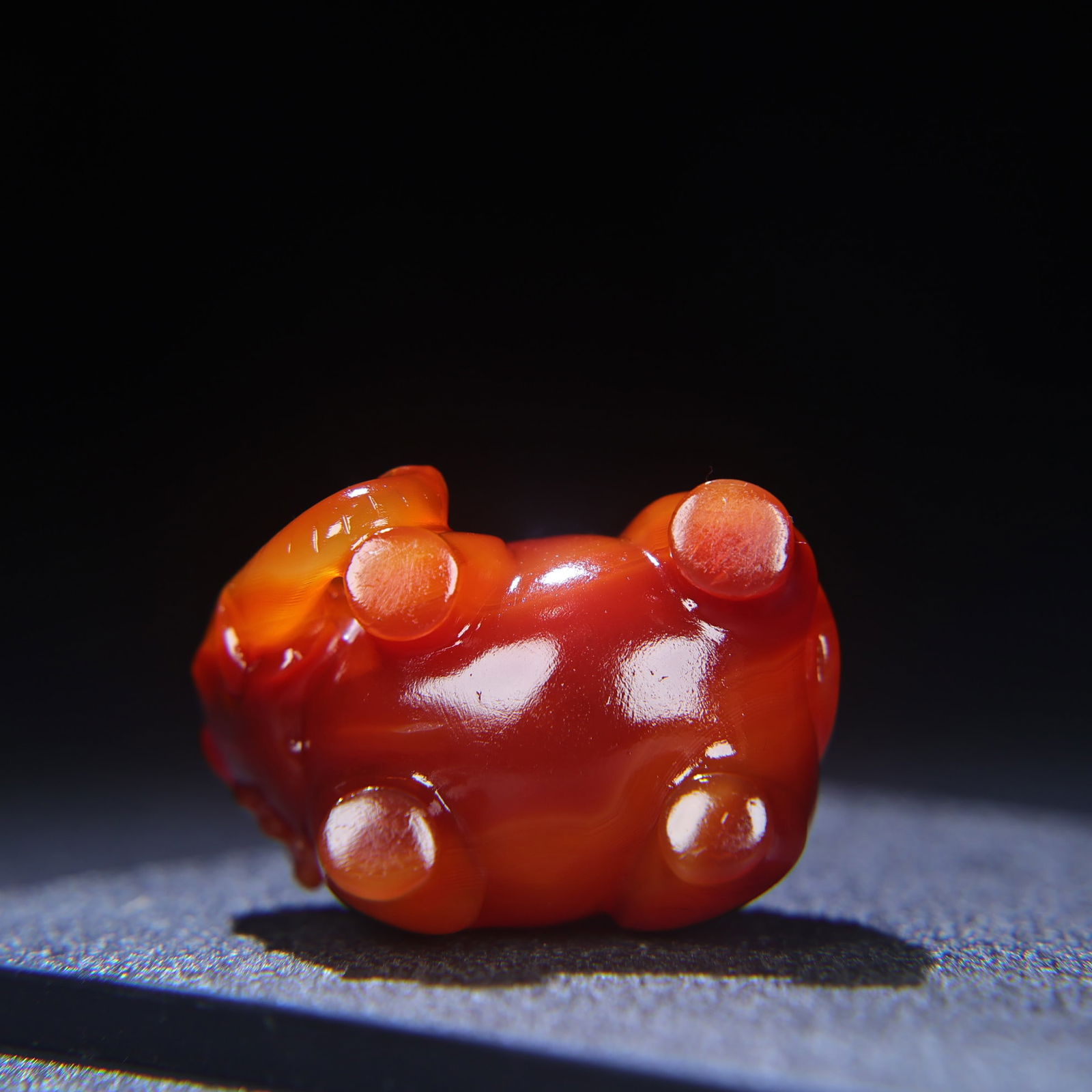 Chinese Agate Elephant Statue - 9