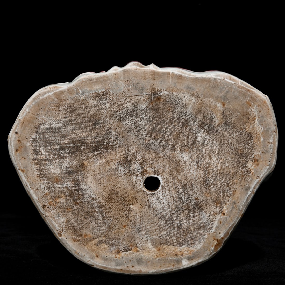 Chinese Red Under the Glaze Blue and White Porcelain Buddha Staute - 9