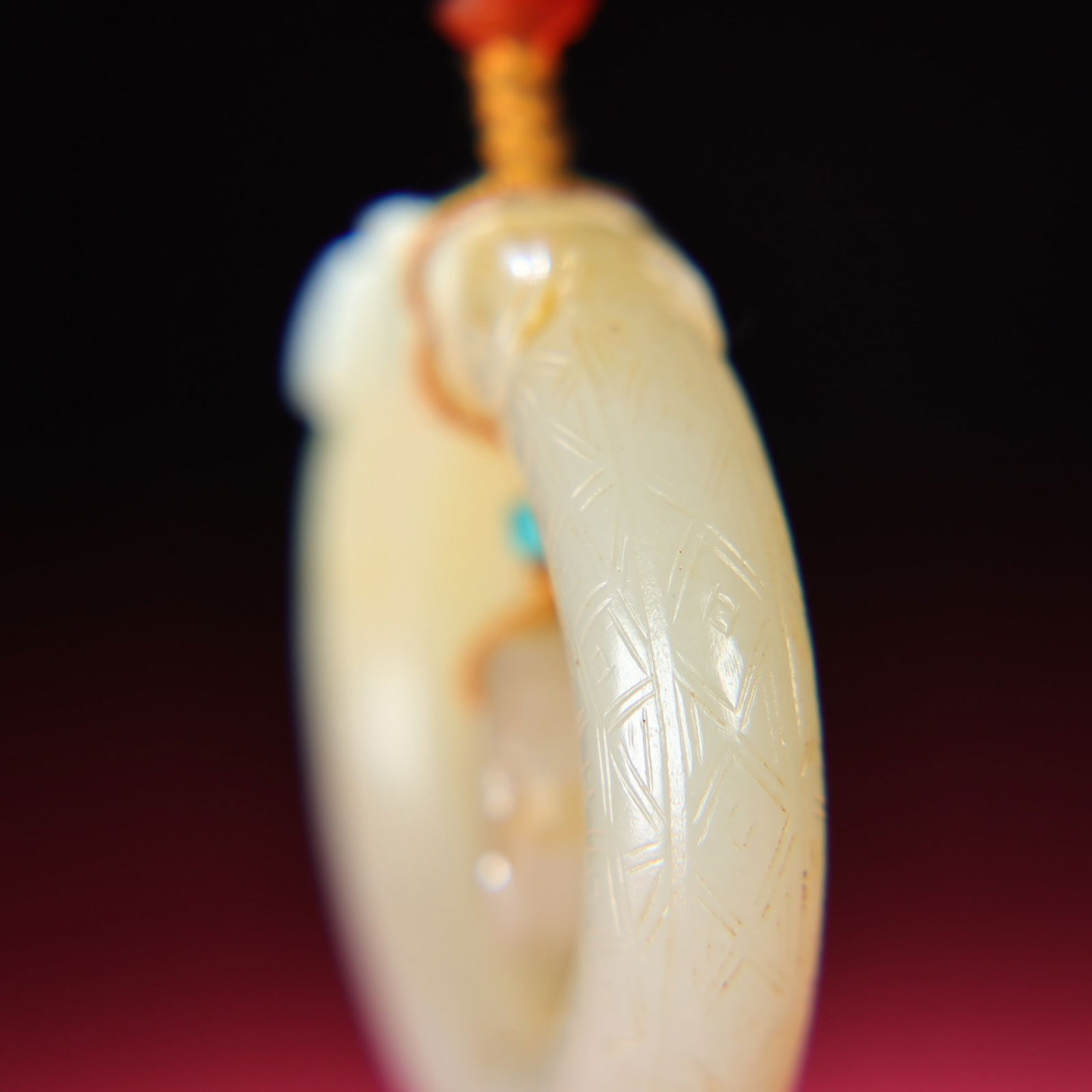 Superb Chinese Hetian Jade,lapis lazuli,agate,crystal Pendant - 9