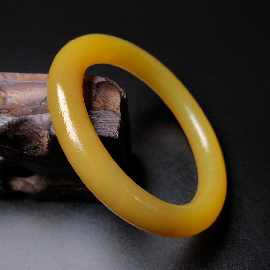 Inside Diameter 53mm Yellow Agate Bracelet - 3
