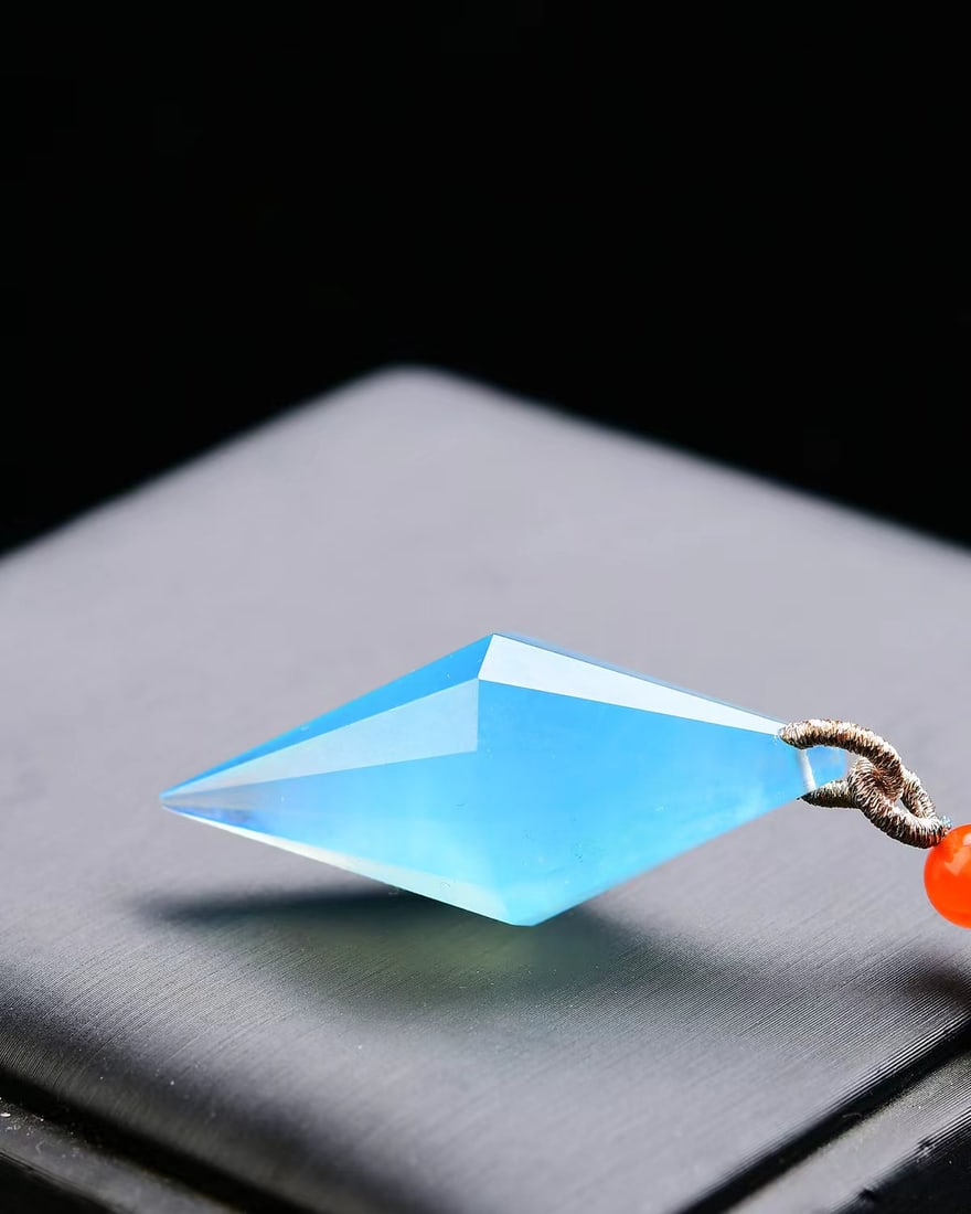 Natural Aquamarine Pendant with Certificate - 4