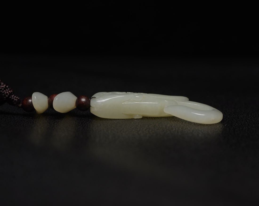 Chinese Hetian Jade Elephant Pendant - 3