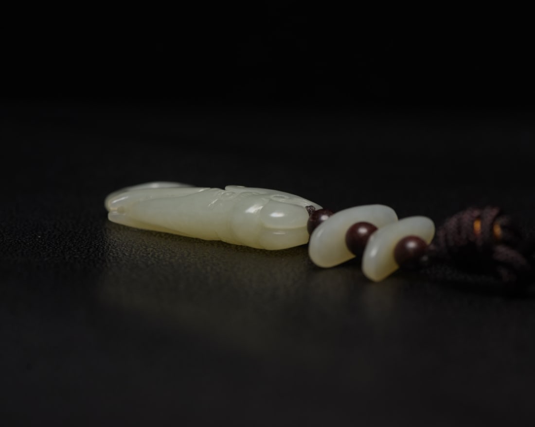 Chinese Hetian Jade Elephant Pendant - 4