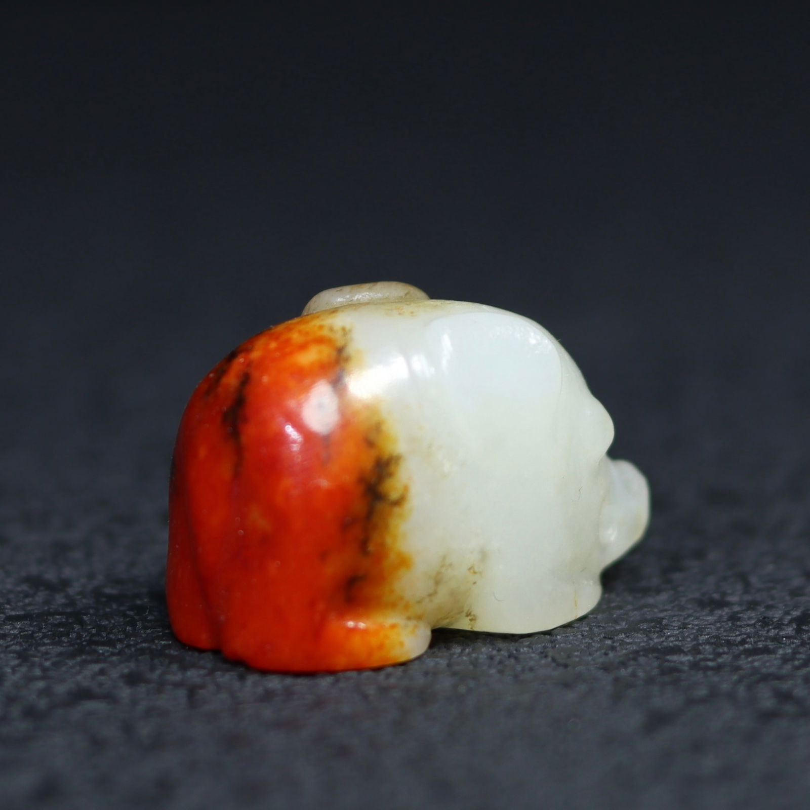 Old Chinese Hetian Jade Pig Pendant - 3