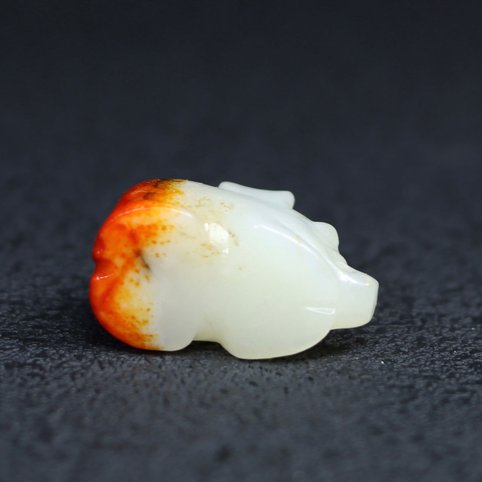 Old Chinese Hetian Jade Pig Pendant - 6