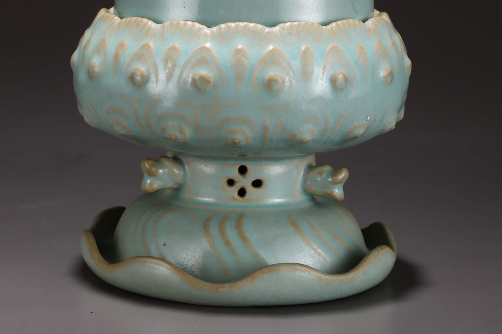 Chinese Ru Kiln Sika Deer Porcelain Incense Burner - 5