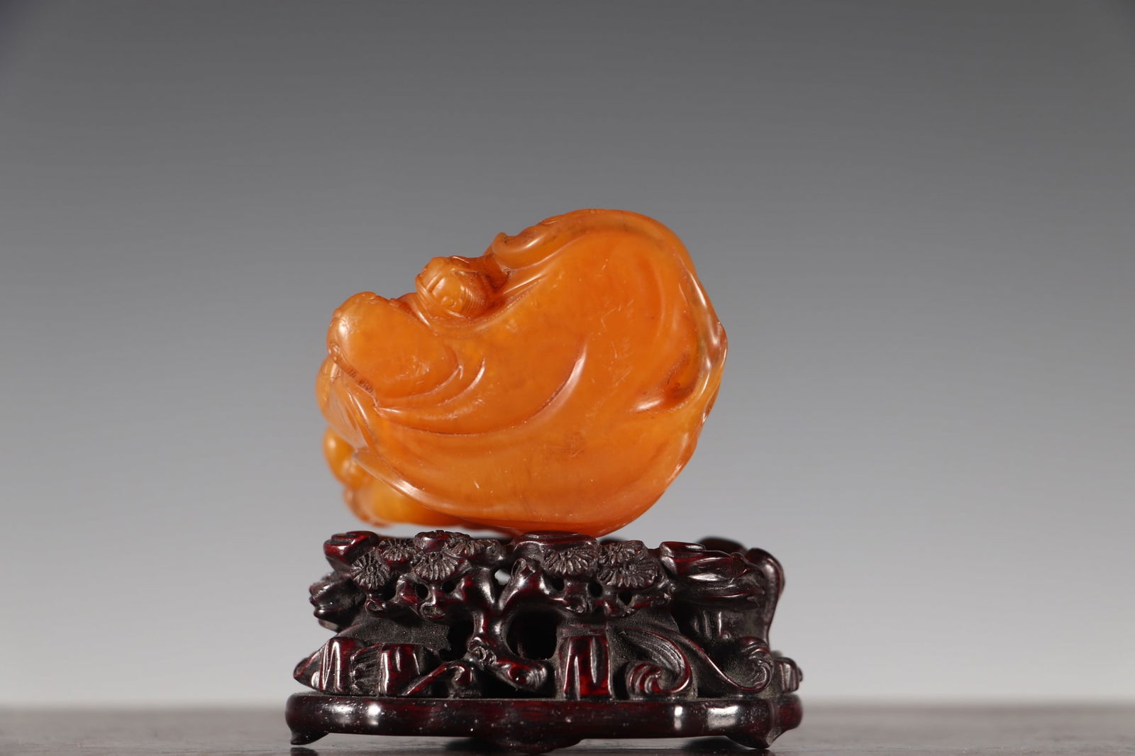 Vintage Chinese Tianhuang Stone Carved Arhat Statue - 10