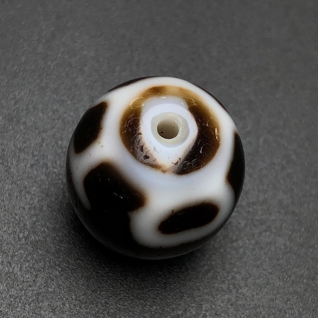 Old Tibetan DZI Agate Lucky Pendant - 8