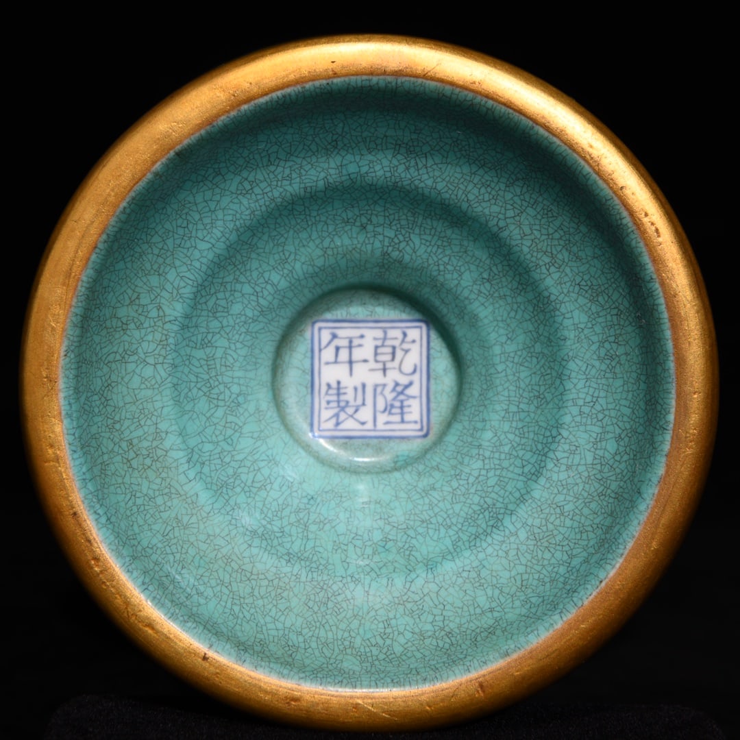 A Pair Chinese Gilt Edge Famille Rose Flowers Design Porcelain Candlestick - 9