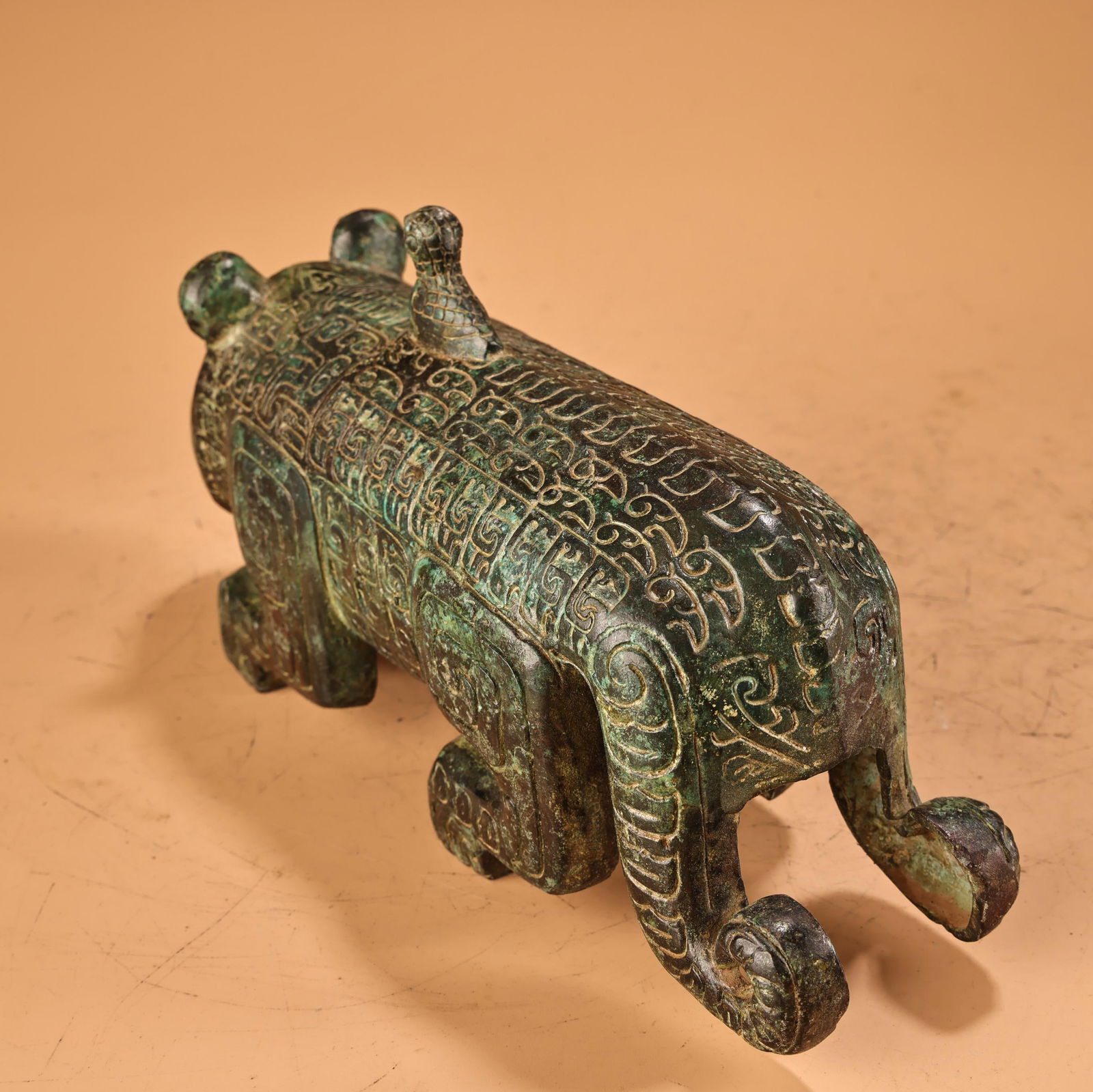 Vintage Chinese Bronze Tiger Statue - 5