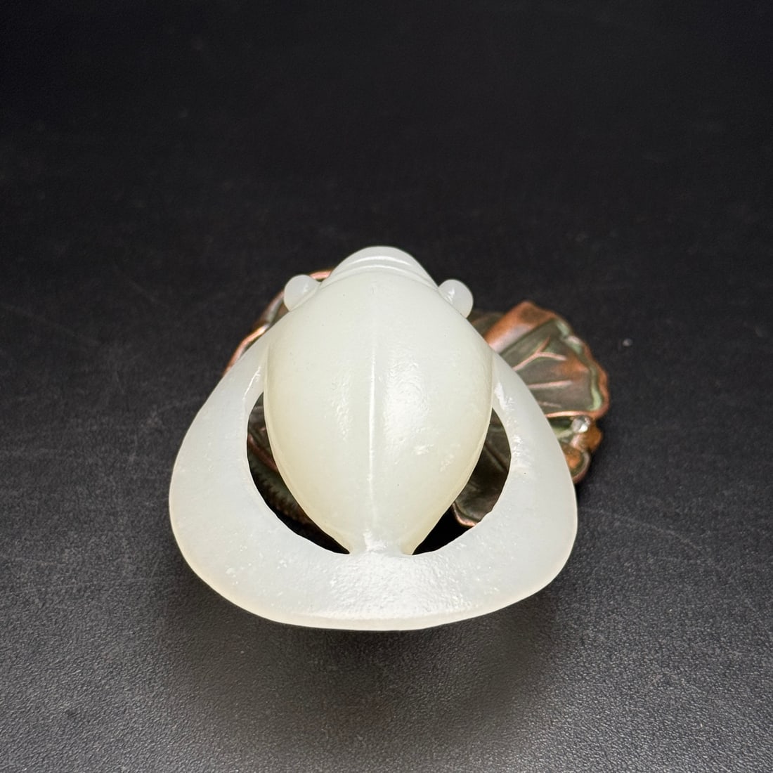 Chinese Hetian Jade Carved Fortune Cicada Pendant - 6