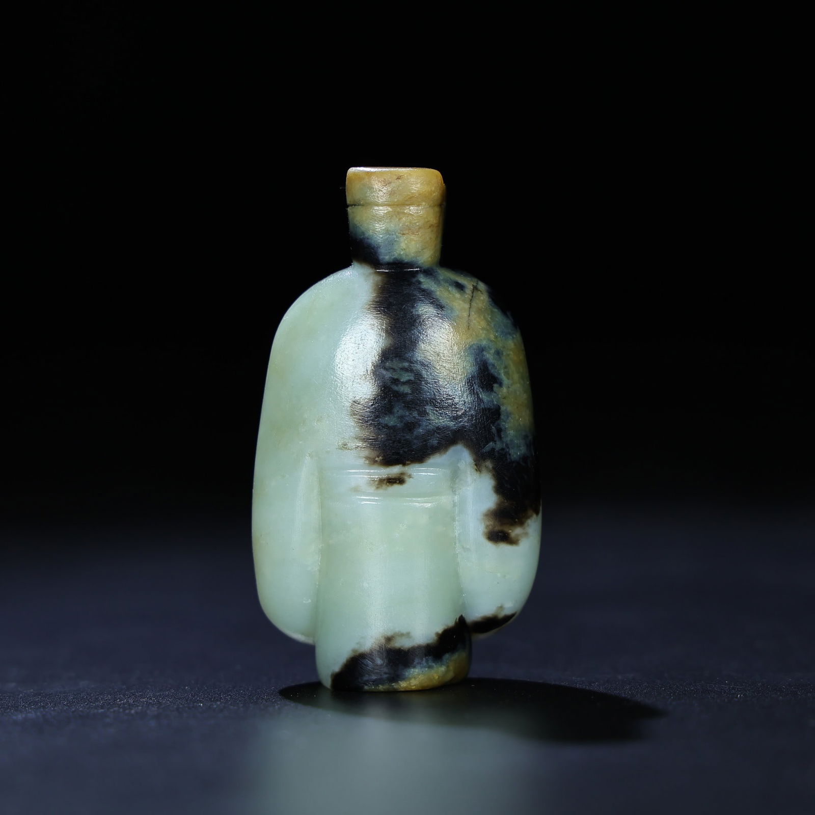 Old Chinese Hetian Jade Carved Figure Pendant - 6