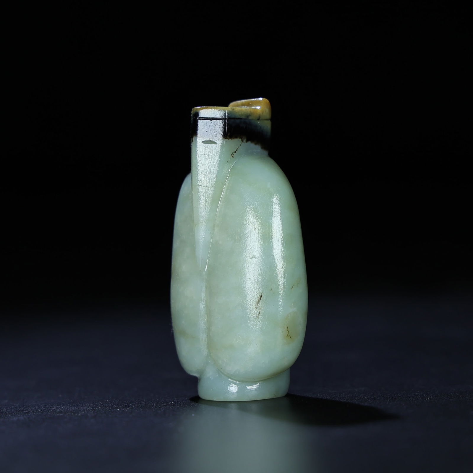 Old Chinese Hetian Jade Carved Figure Pendant - 8