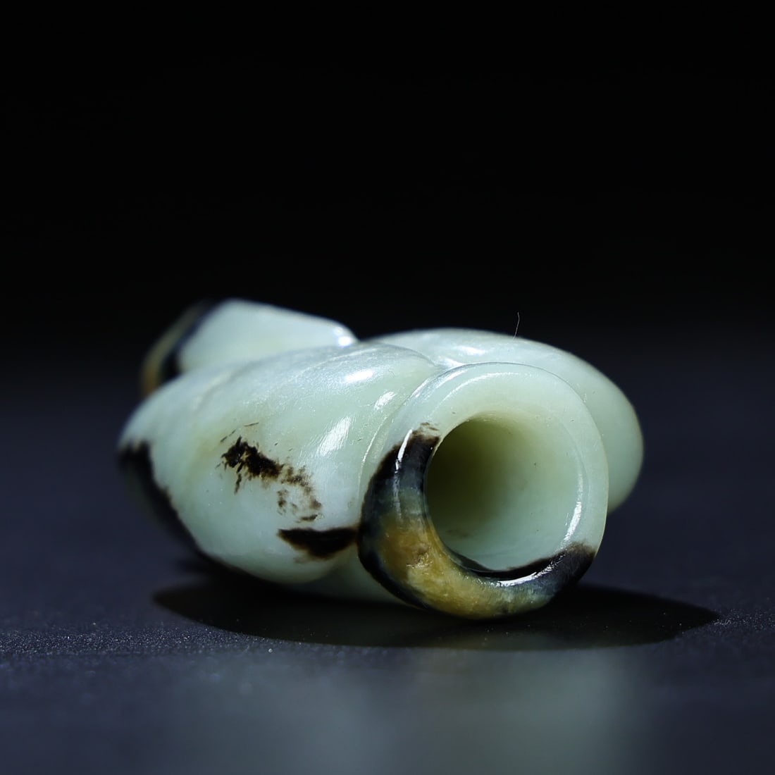 Old Chinese Hetian Jade Carved Figure Pendant - 9