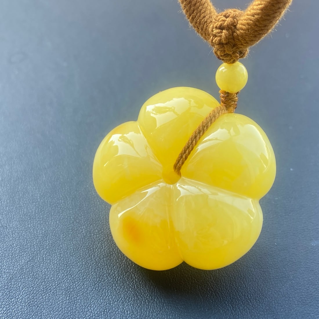 Beautiful Natural Beeswax Flower Pendant - 5