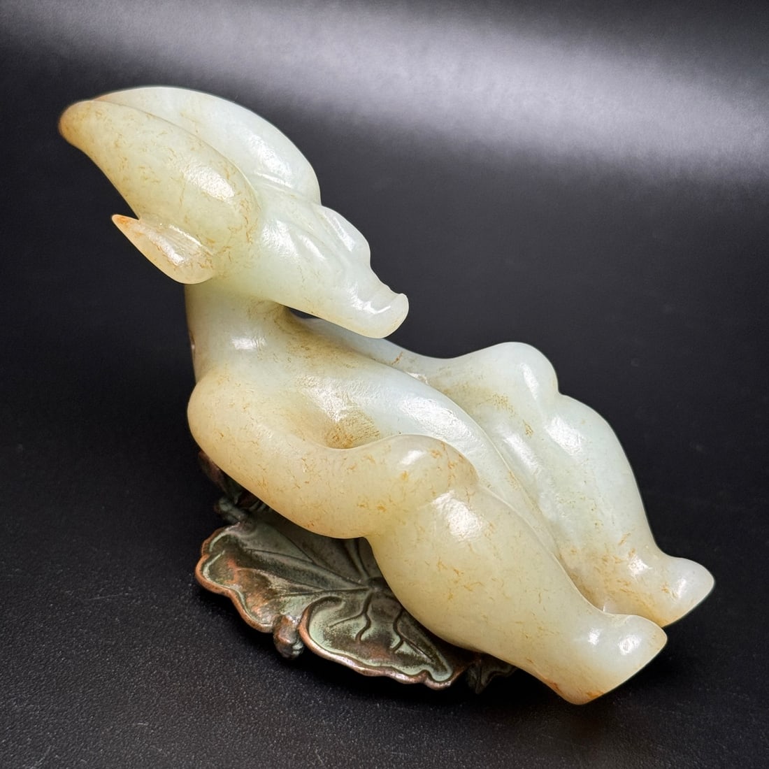 Chinese Hetian Jade Carved Sun God Pendant - 3