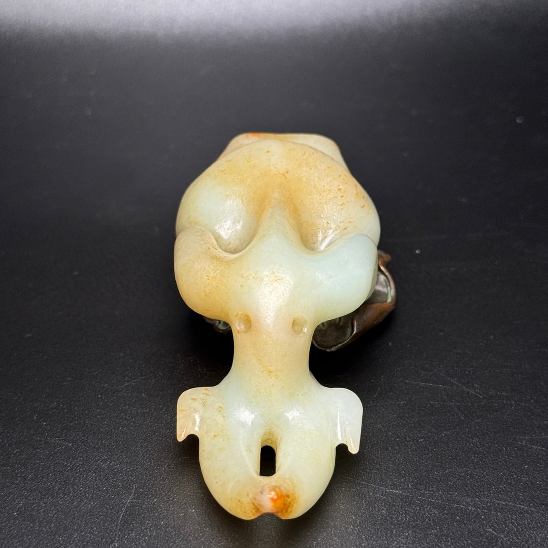 Chinese Hetian Jade Carved Sun God Pendant - 6