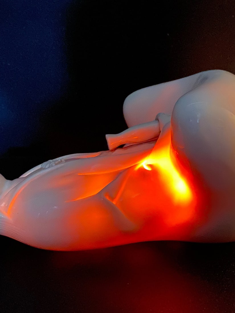 Chinese Dehua Kiln White Glaze Porcelain Kwan-yin Statue - 5