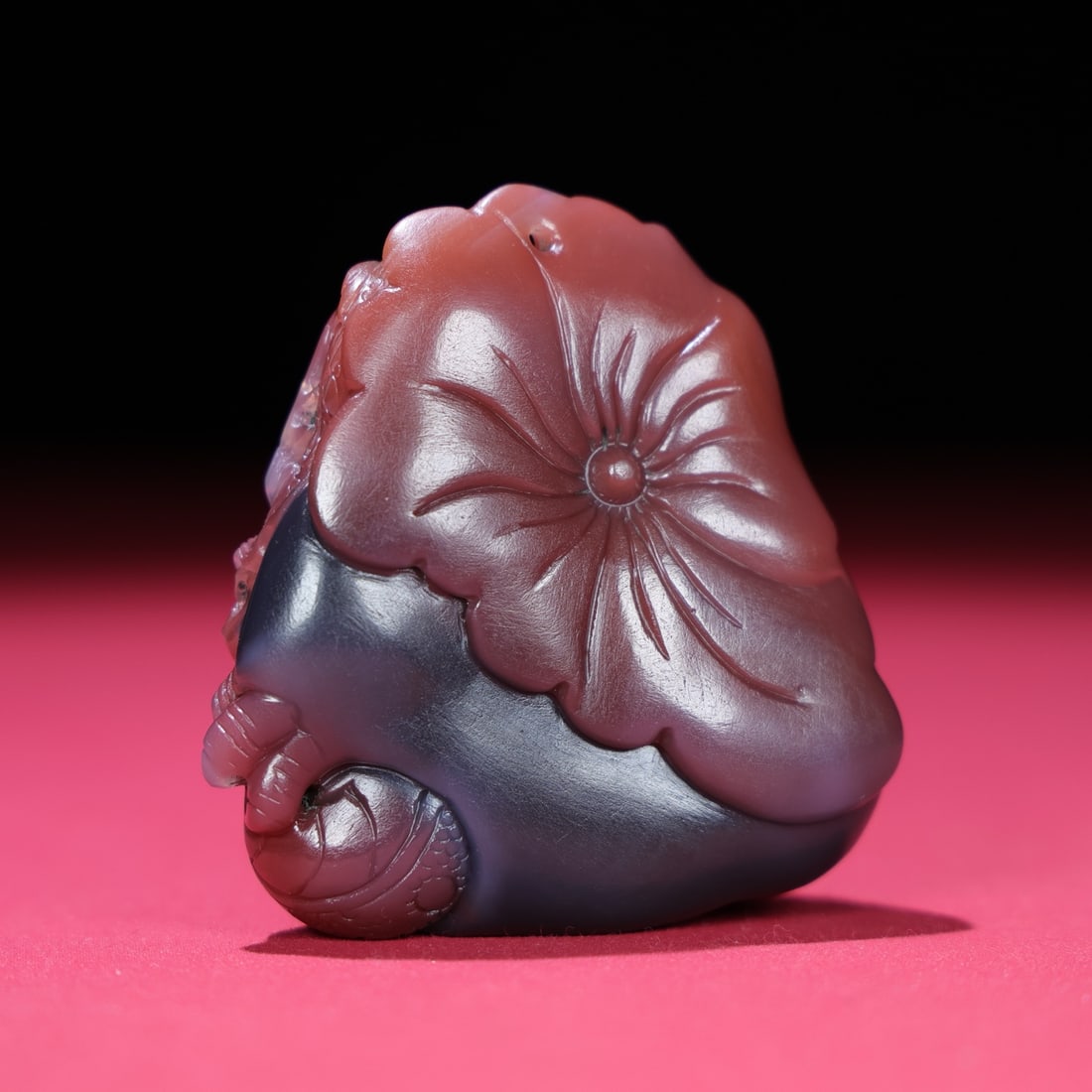 Beautiful Chinese Agate Carved Buddha Statue - 6