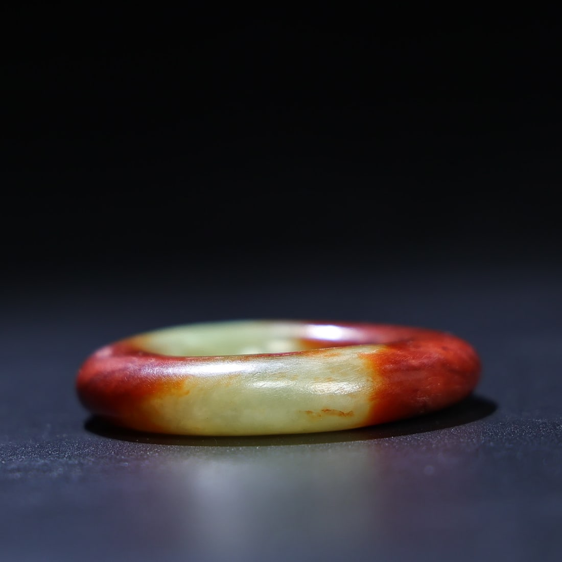 Vintage Chinese Hetian Jade Carved Lucky Ring Pendant - 4