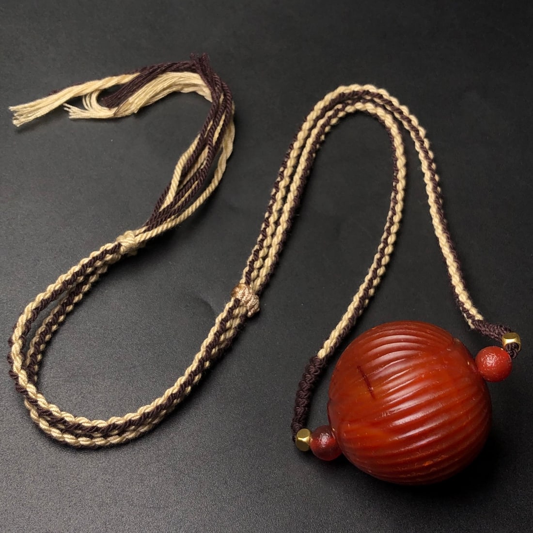 Chinese Red Agate Ball Pendant (1 of 9)