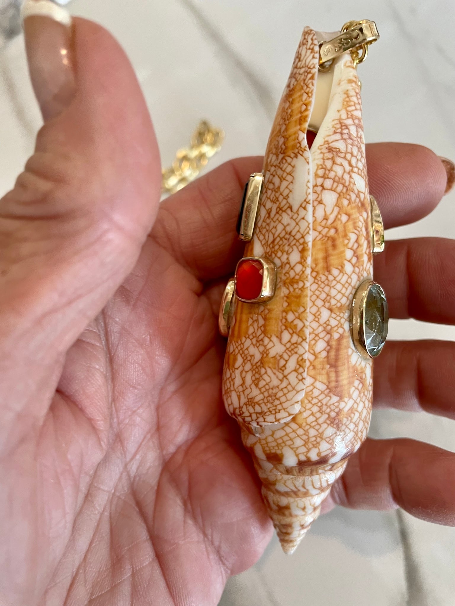 Super Specimen 14-K Gold Conus Pendant - 4