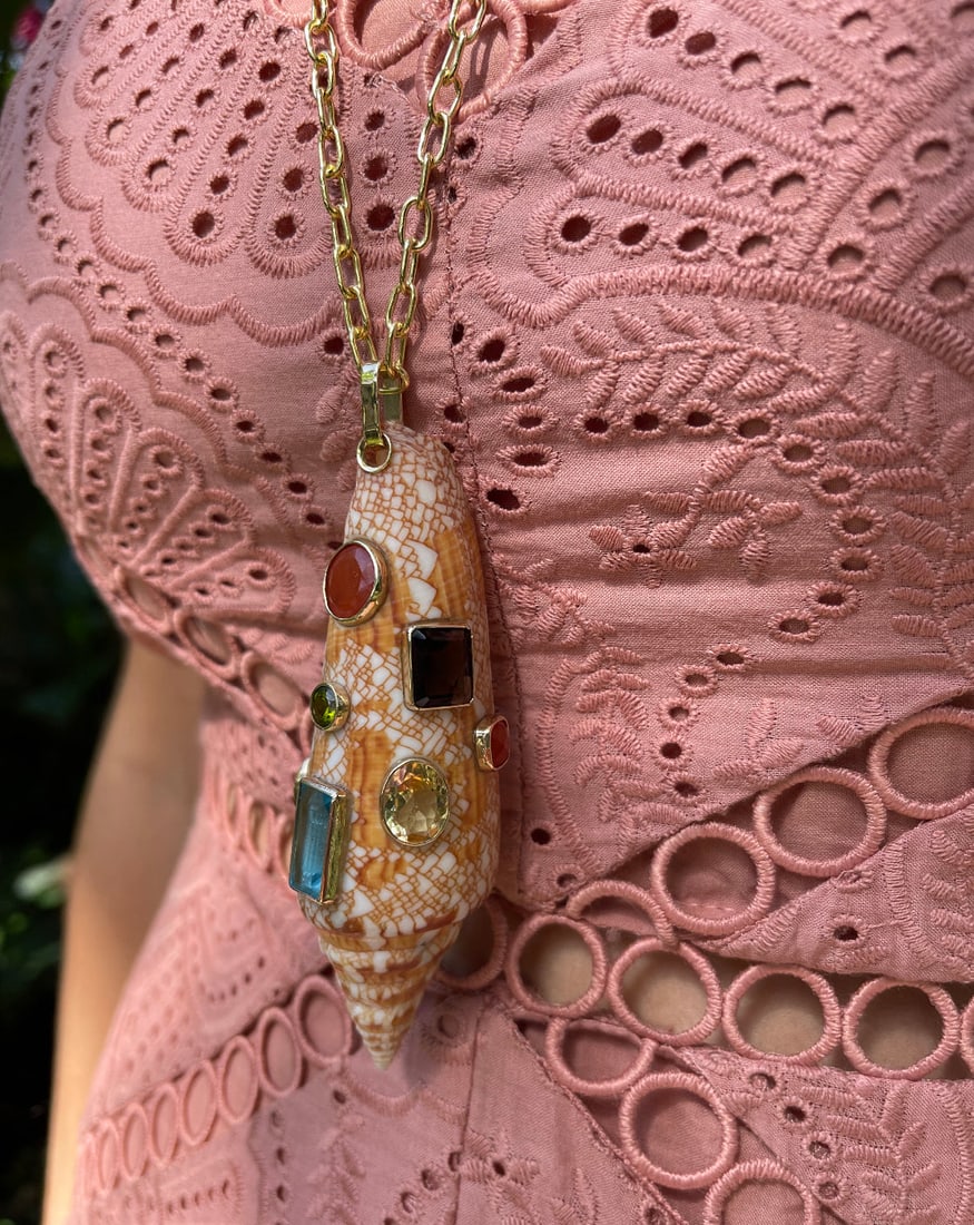 Super Specimen 14-K Gold Conus Pendant - 5