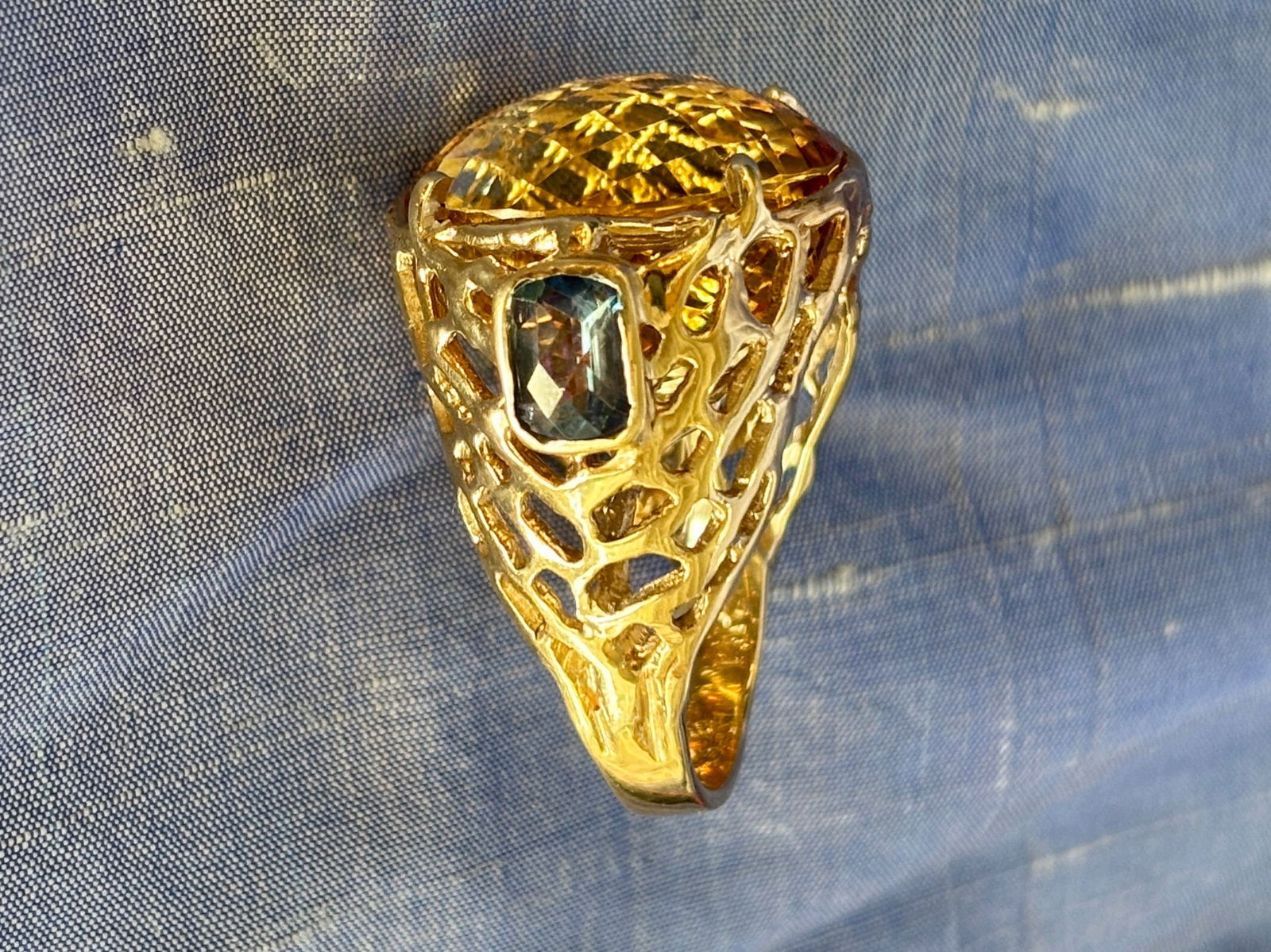 Knock out Citrine Ring - 3