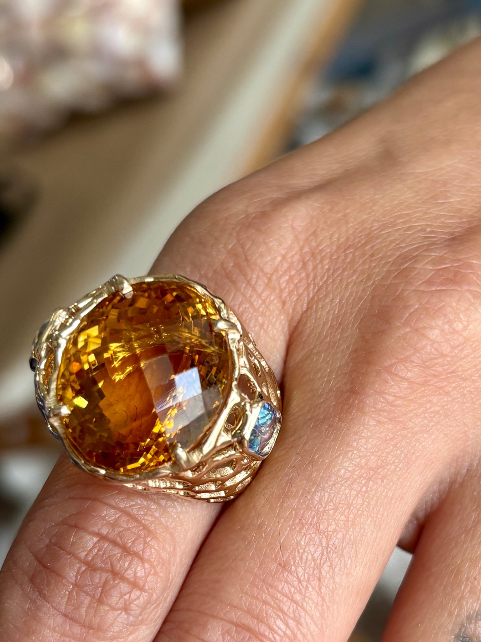 Knock out Citrine Ring - 4