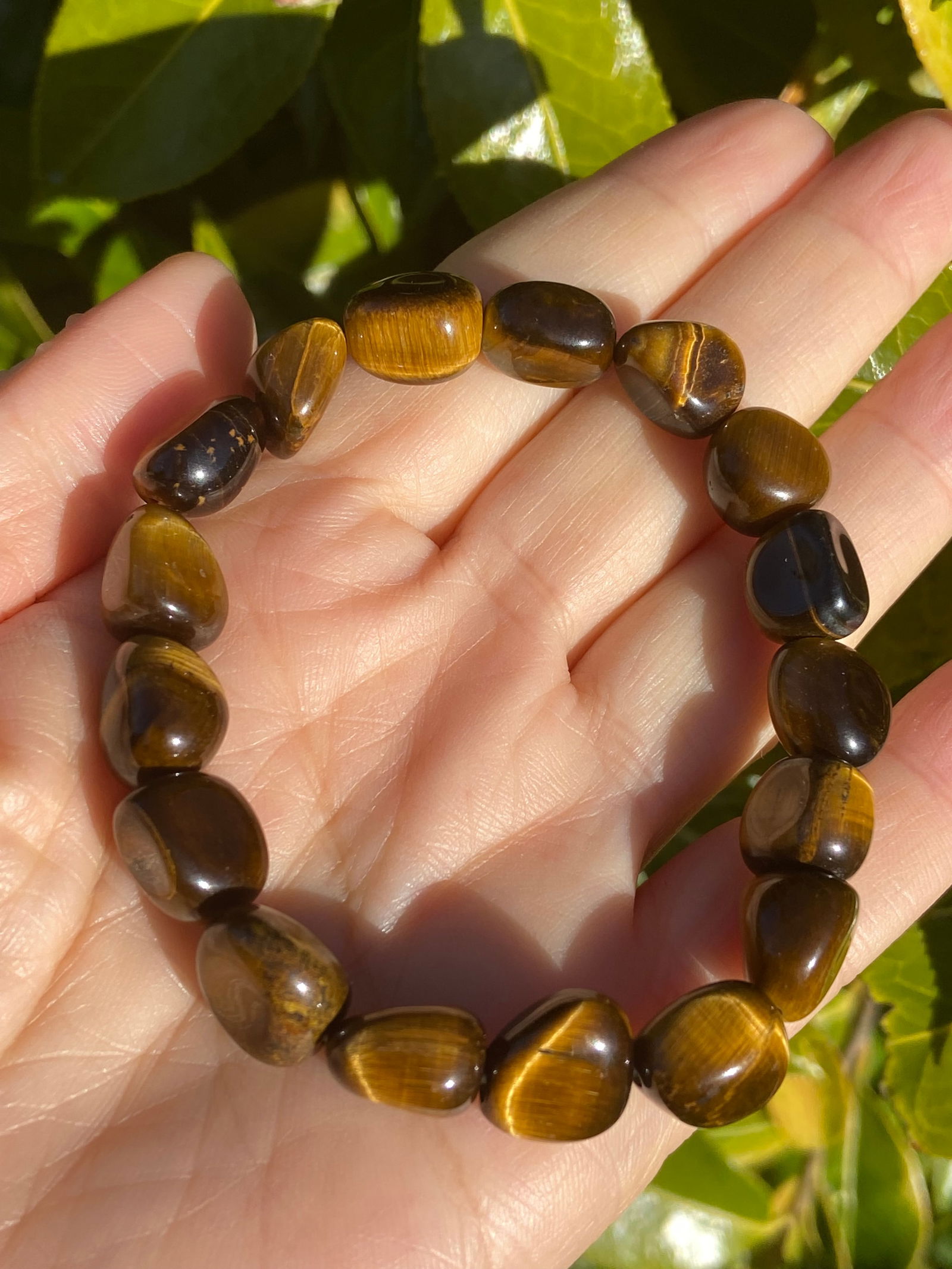 Vintage Natural Tiger’s Eye Beaded Bracelet - 2