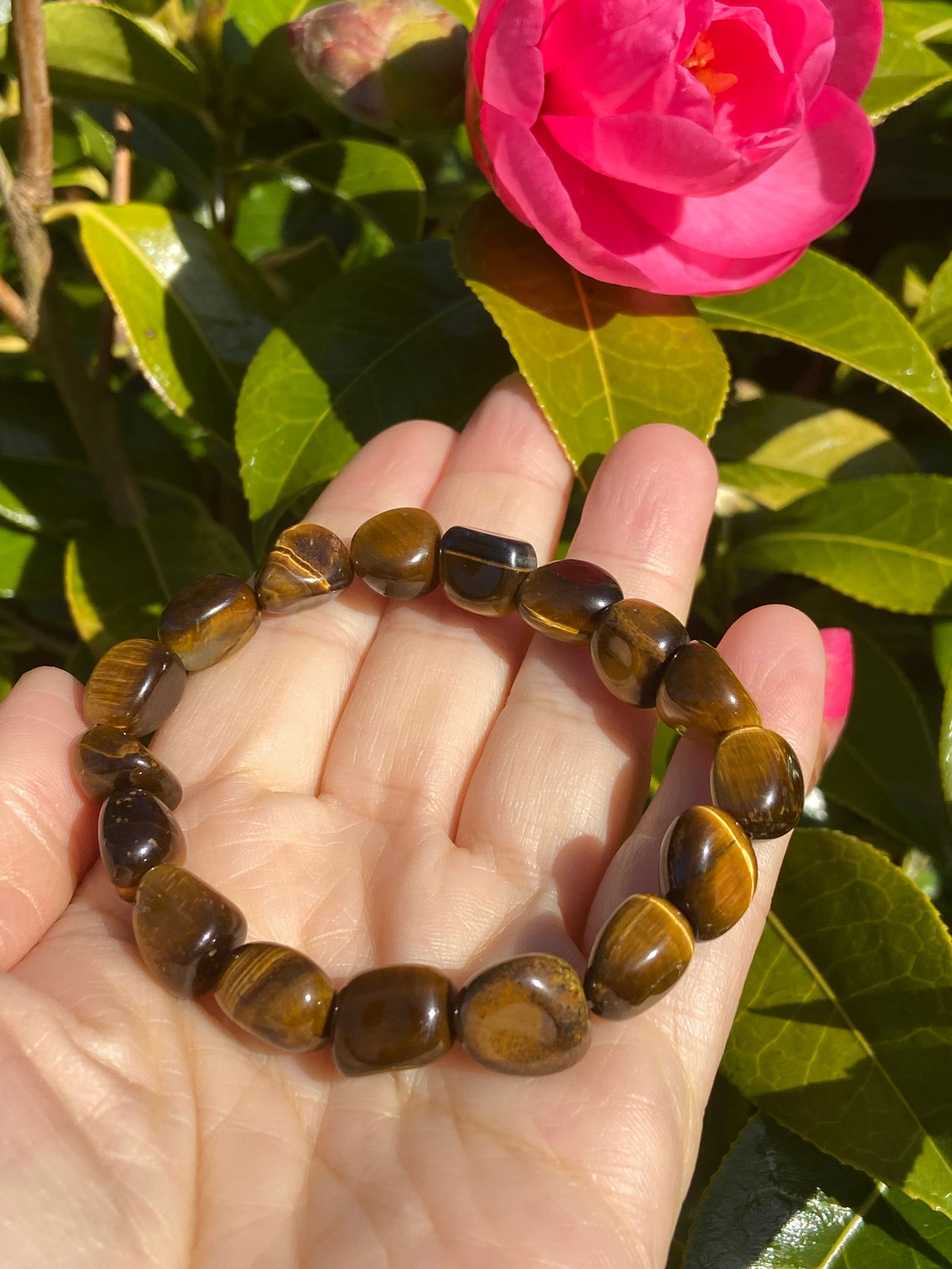 Vintage Natural Tiger’s Eye Beaded Bracelet - 4