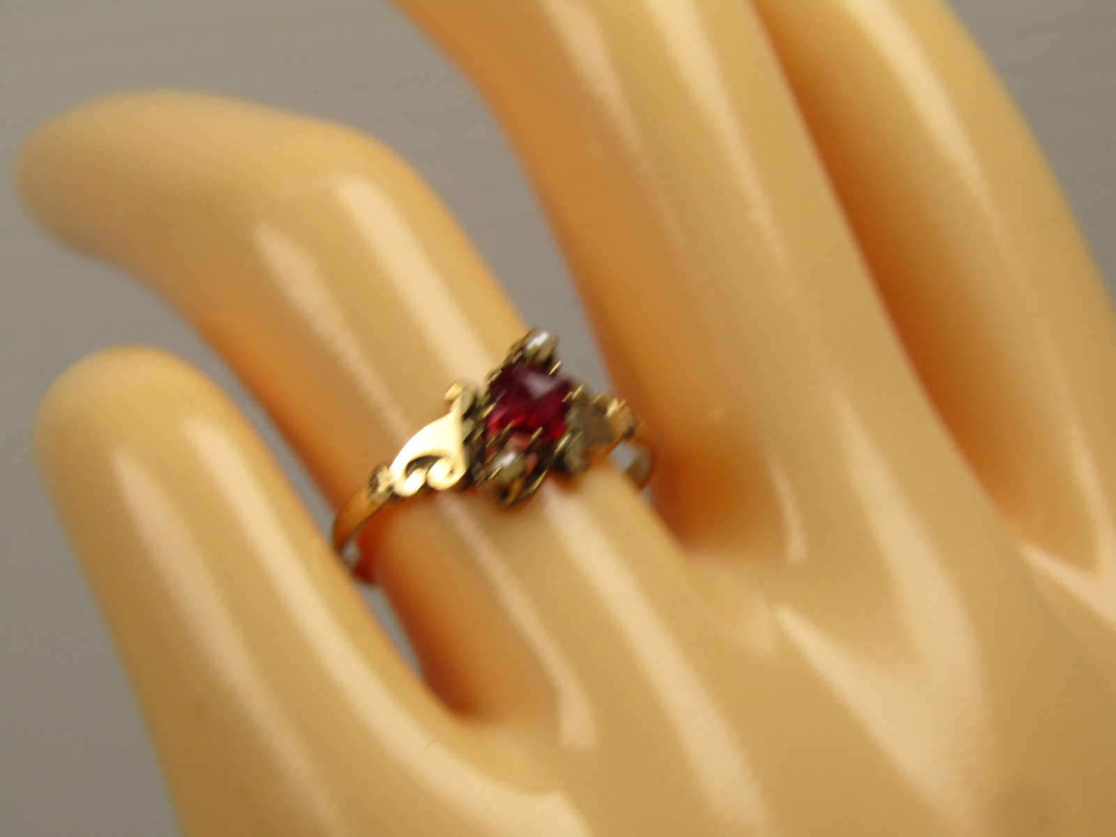 Antique 14kt Opal Seed Pearl Ring, Sz. 7.5, 1800's-1910 - 7