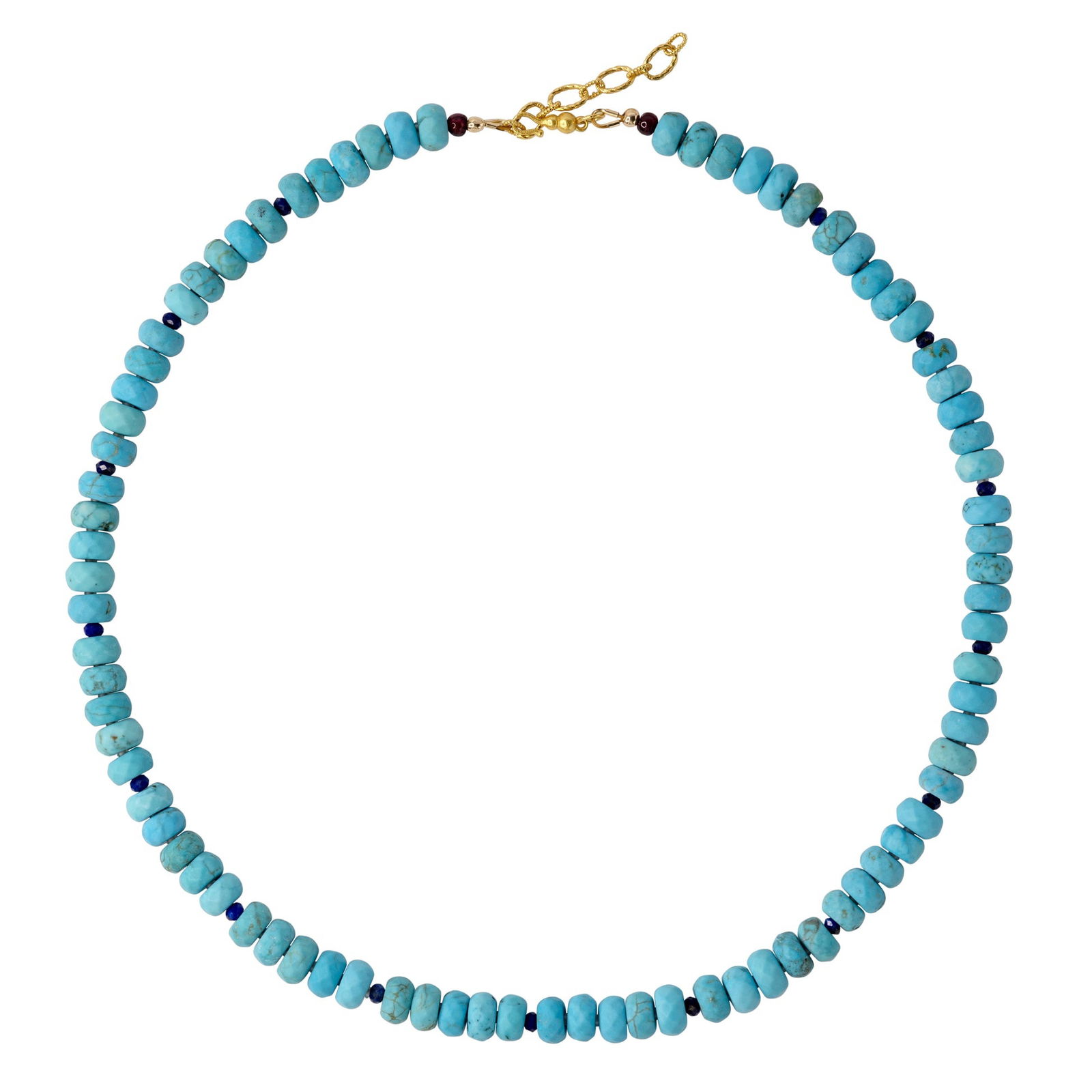 Turquoise Lapis Necklace (1 of 6)