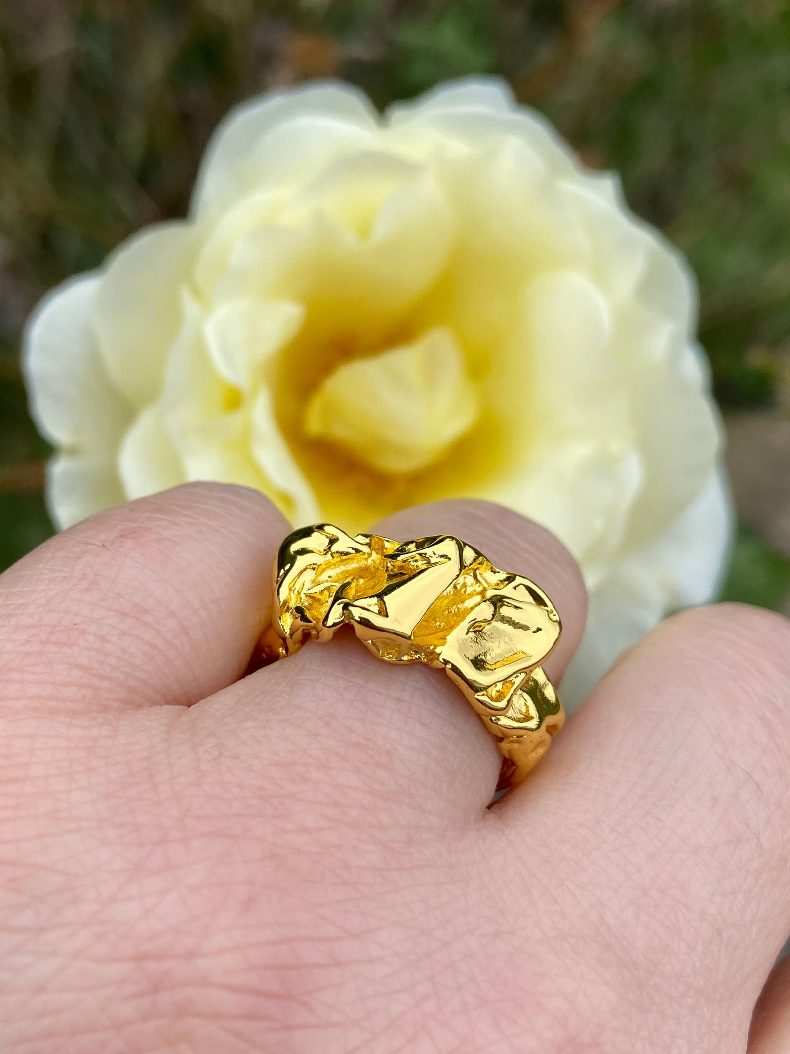 18K Gold Plated Fashion Ring - 6