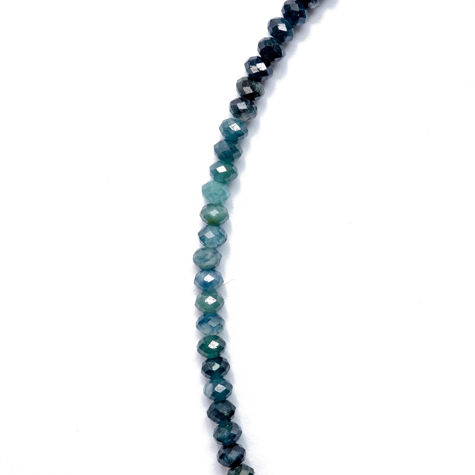 Ombre Indicolite Tourmaline Necklace 14K Gold - 4