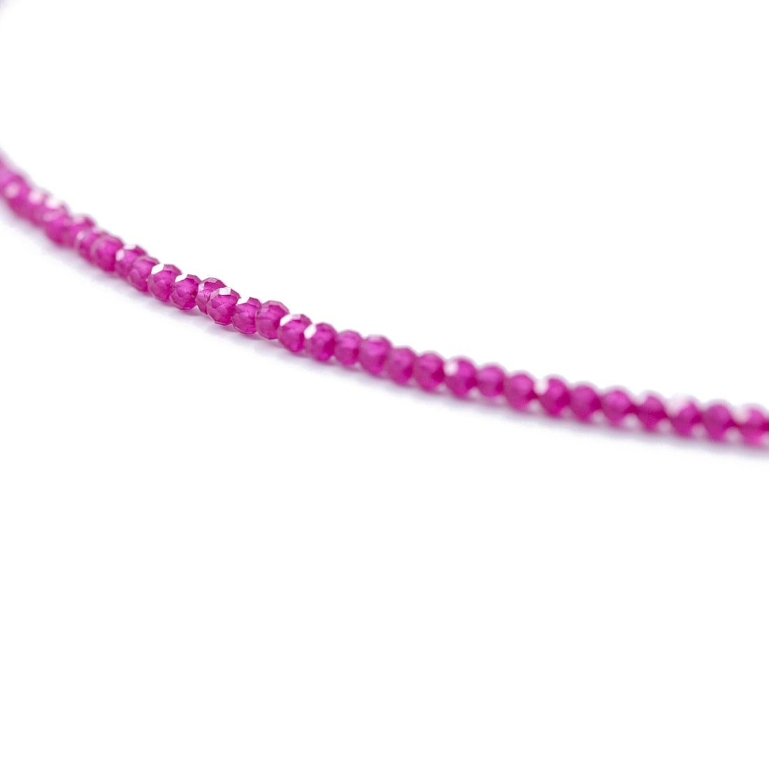 Tiny Ruby 14K Gold Necklace - 3