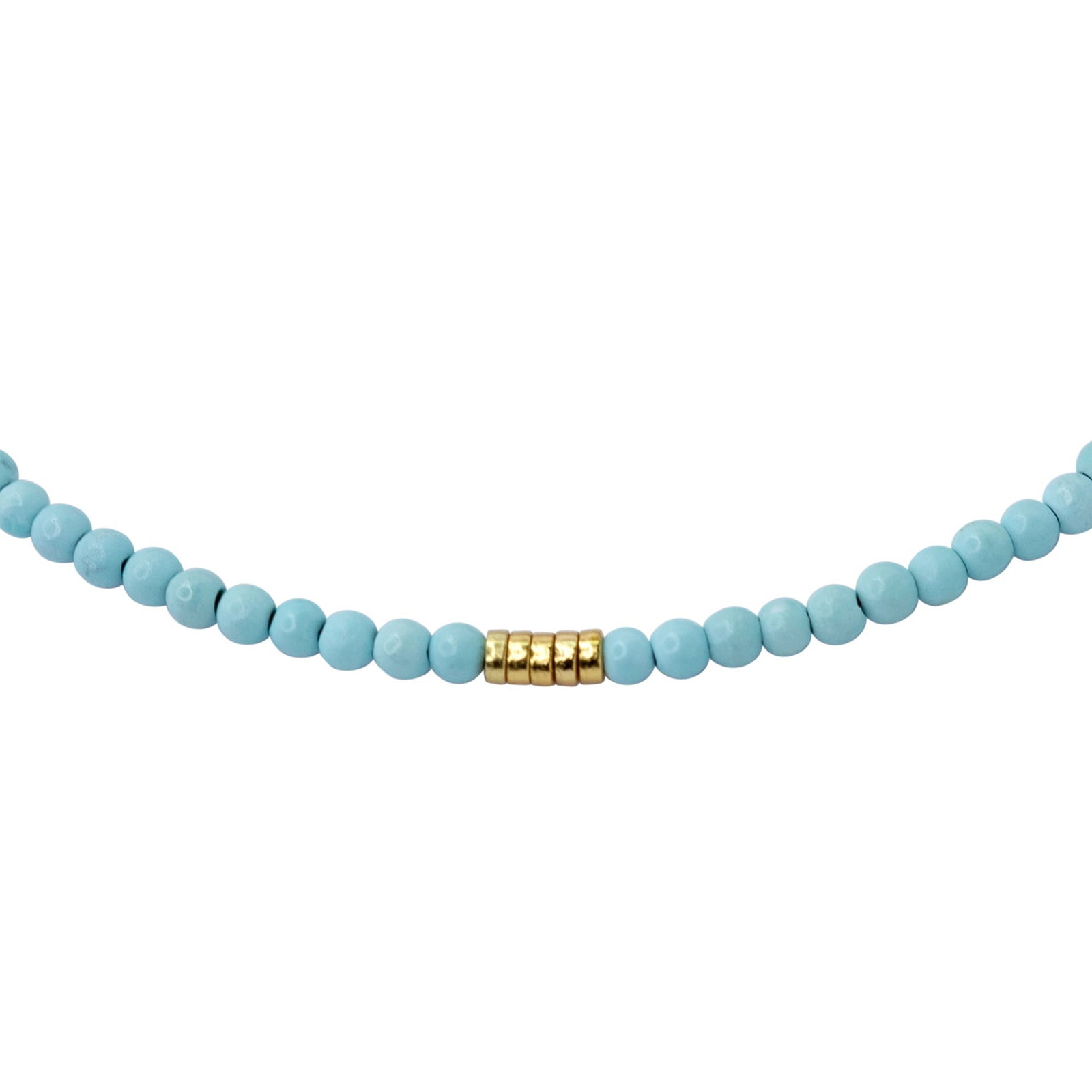 Tiny Turquoise 14K Gold Bracelet - 3