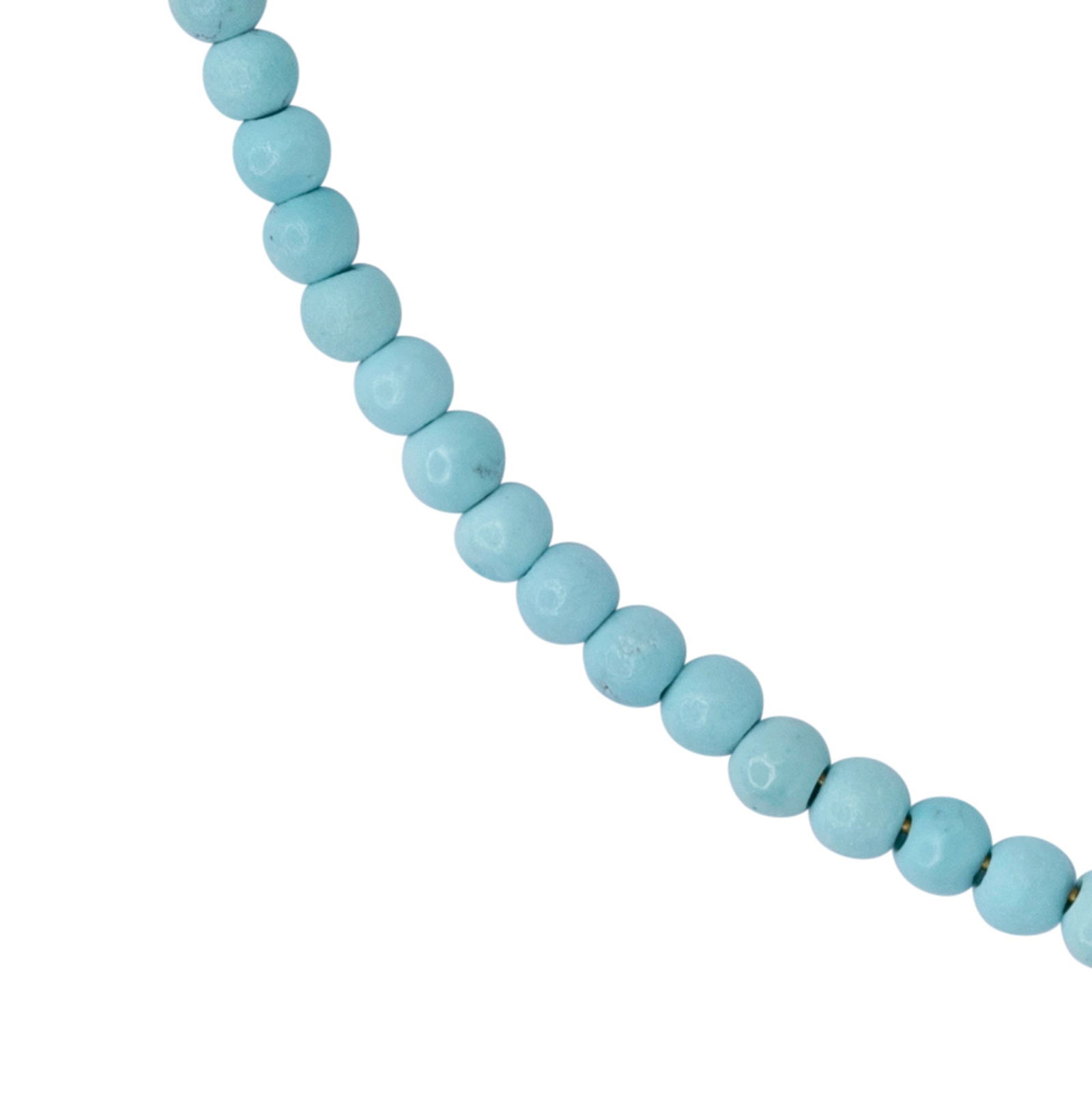 Tiny Turquoise 14K Gold Bracelet - 7