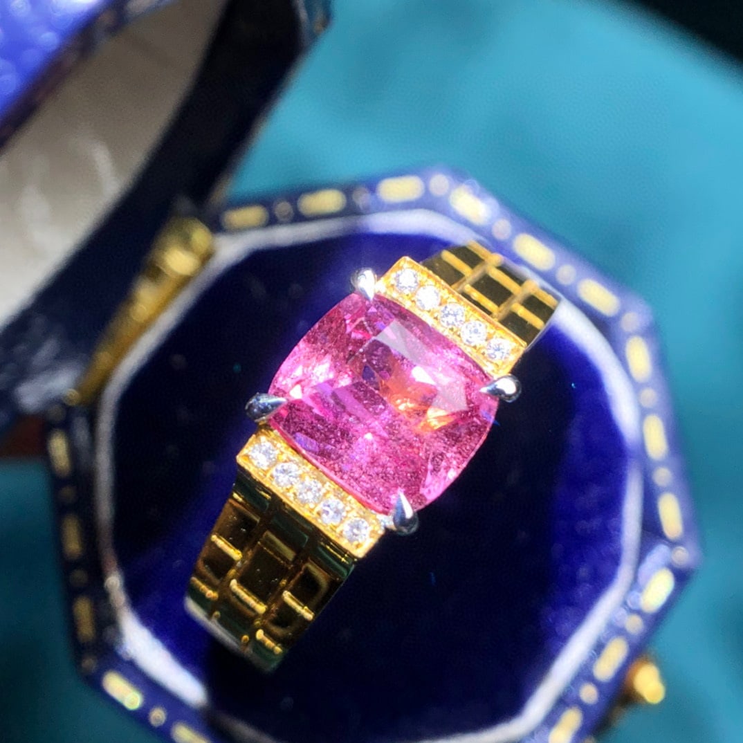 14K GOLD 2.03 CTW NATURAL SAPPHIRE & DIAMOND RING (1 of 6)