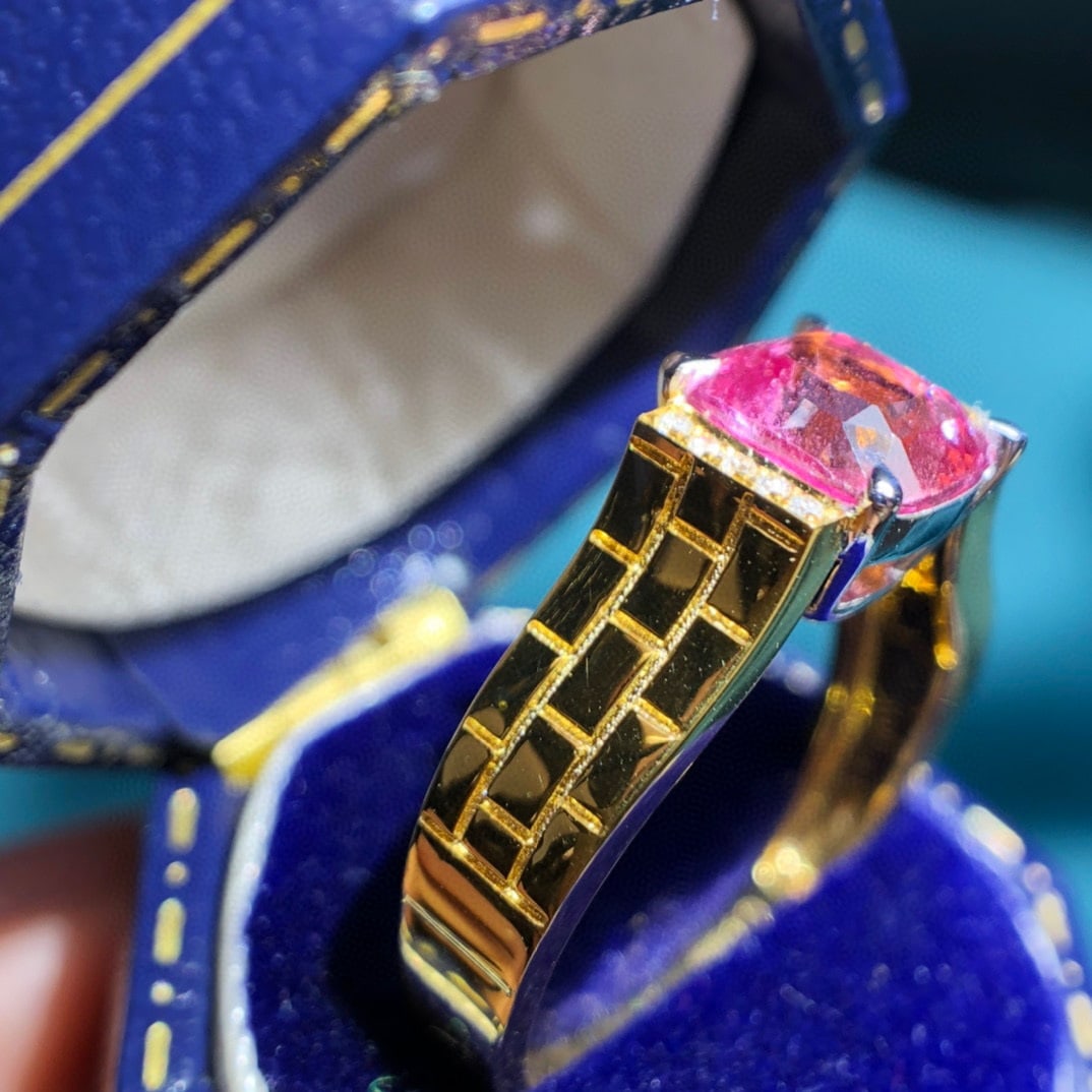 14K GOLD 2.03 CTW NATURAL SAPPHIRE & DIAMOND RING - 2