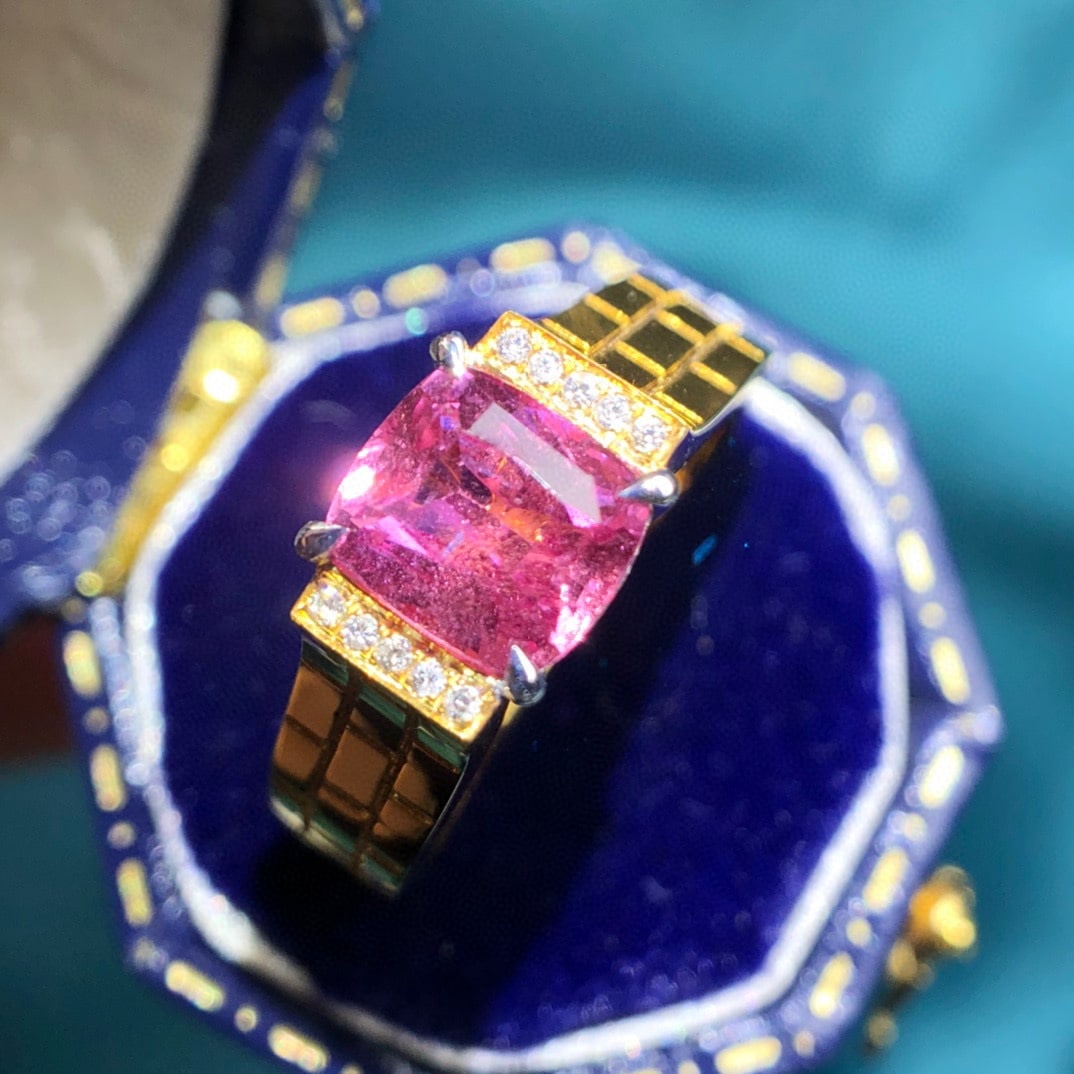 14K GOLD 2.03 CTW NATURAL SAPPHIRE & DIAMOND RING - 4