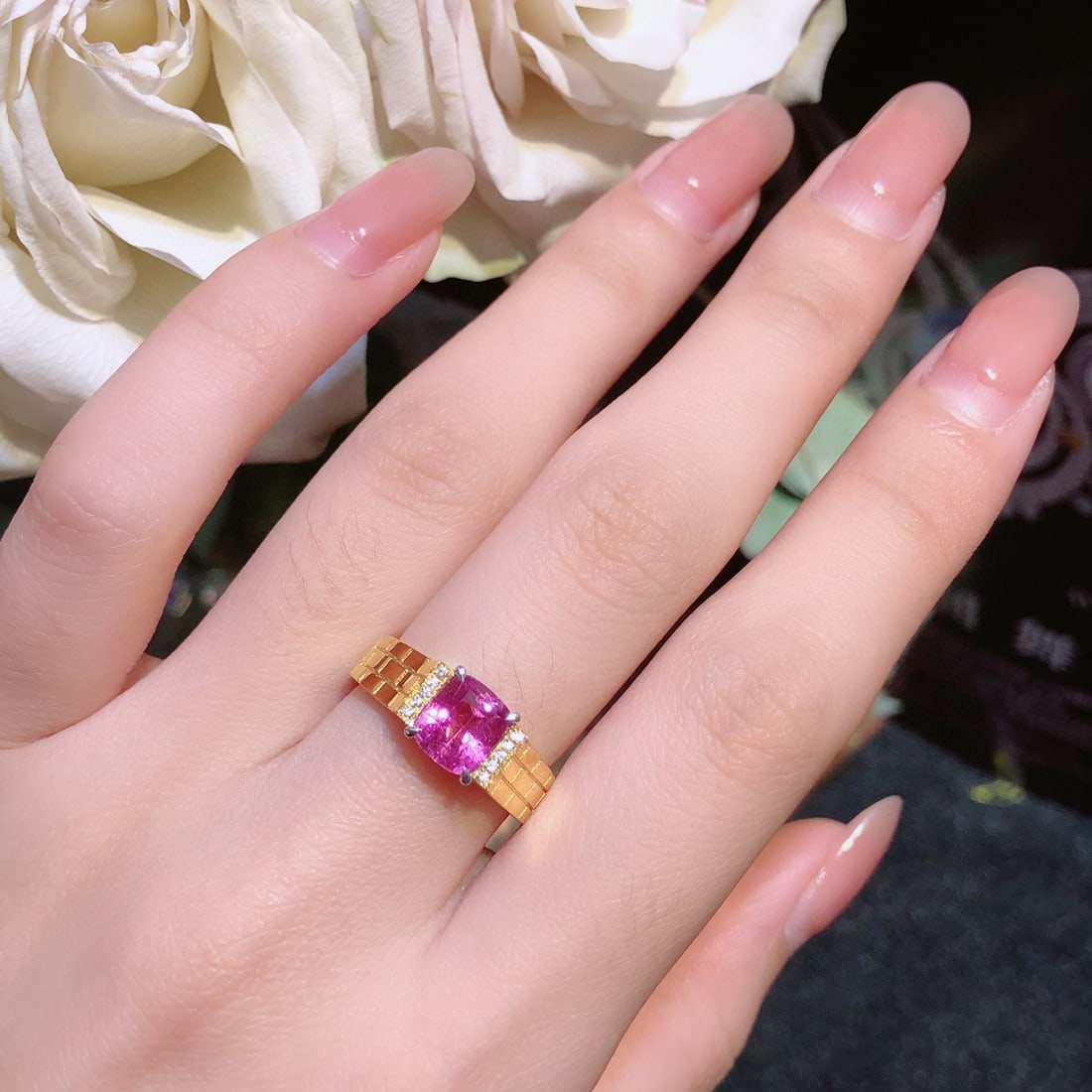 14K GOLD 2.03 CTW NATURAL SAPPHIRE & DIAMOND RING - 6