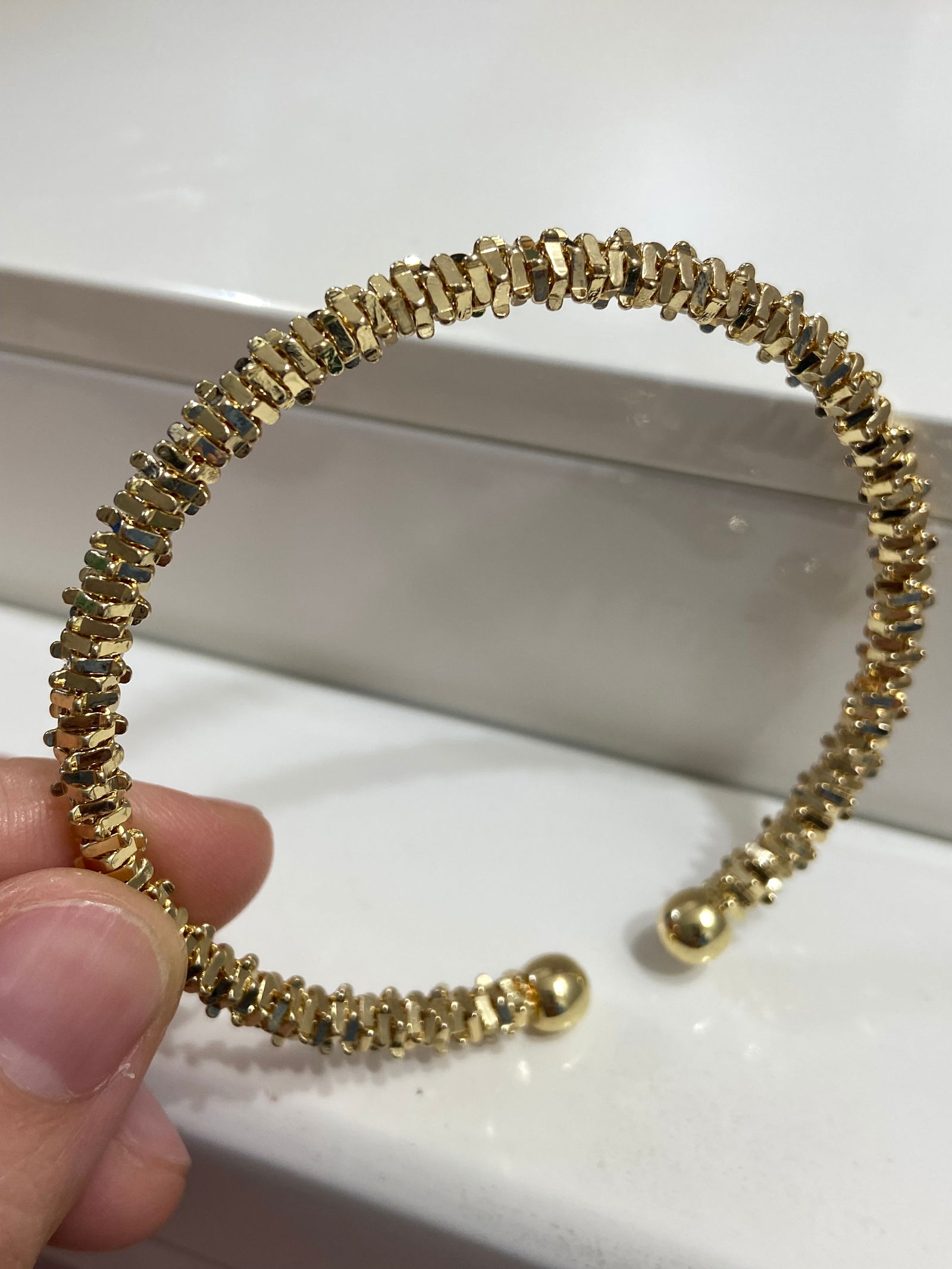 Golden Dragon Bone Style Massage Bracelet for Wrist - 2