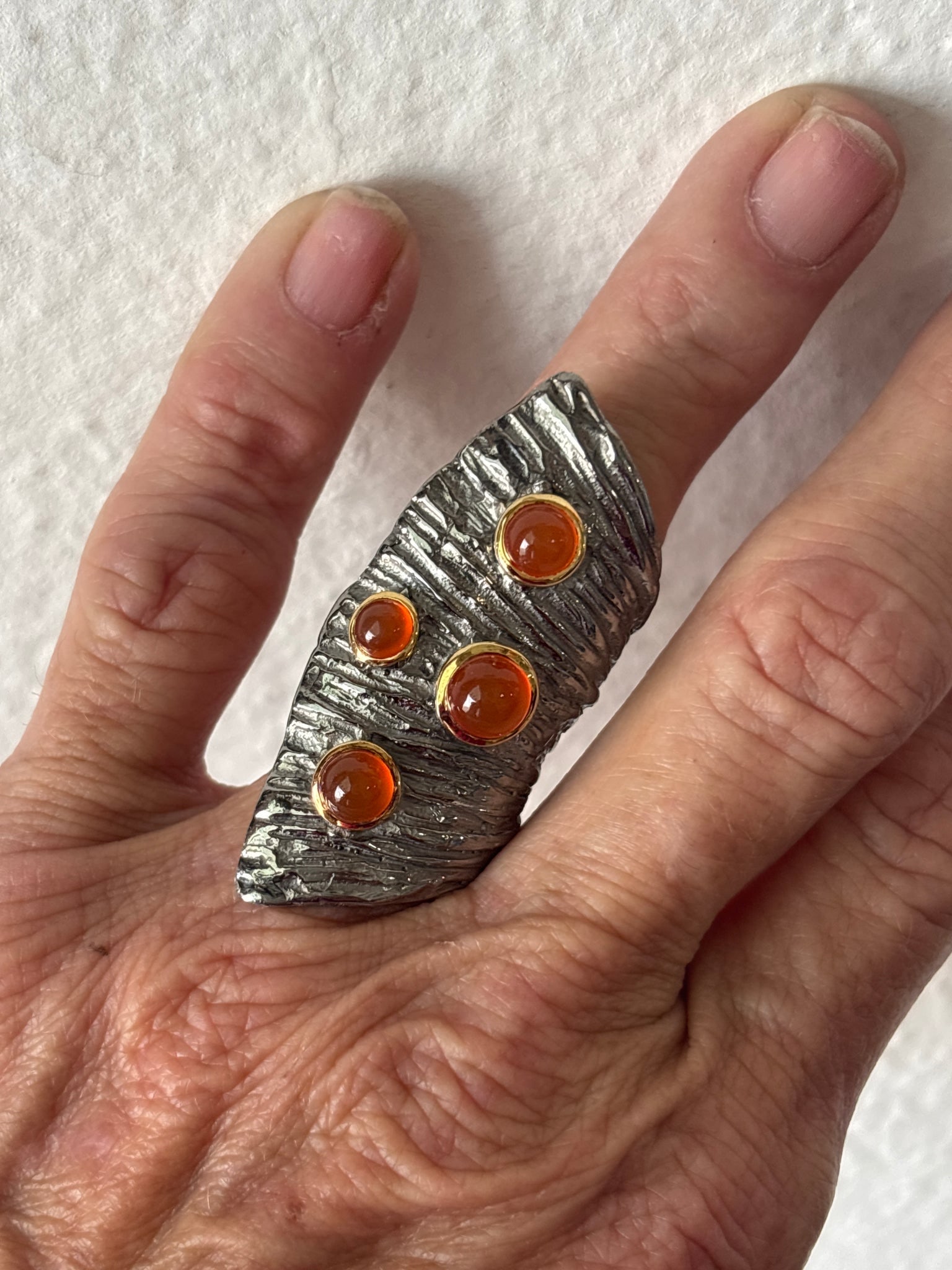 Fishtail Carnelian Ring - 2