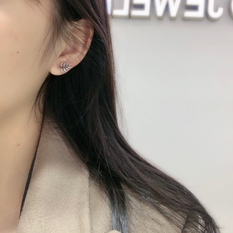 14K GOLD 0.40 CTW NATURAL EMERALD & DIAMOND EARRINGS - 6