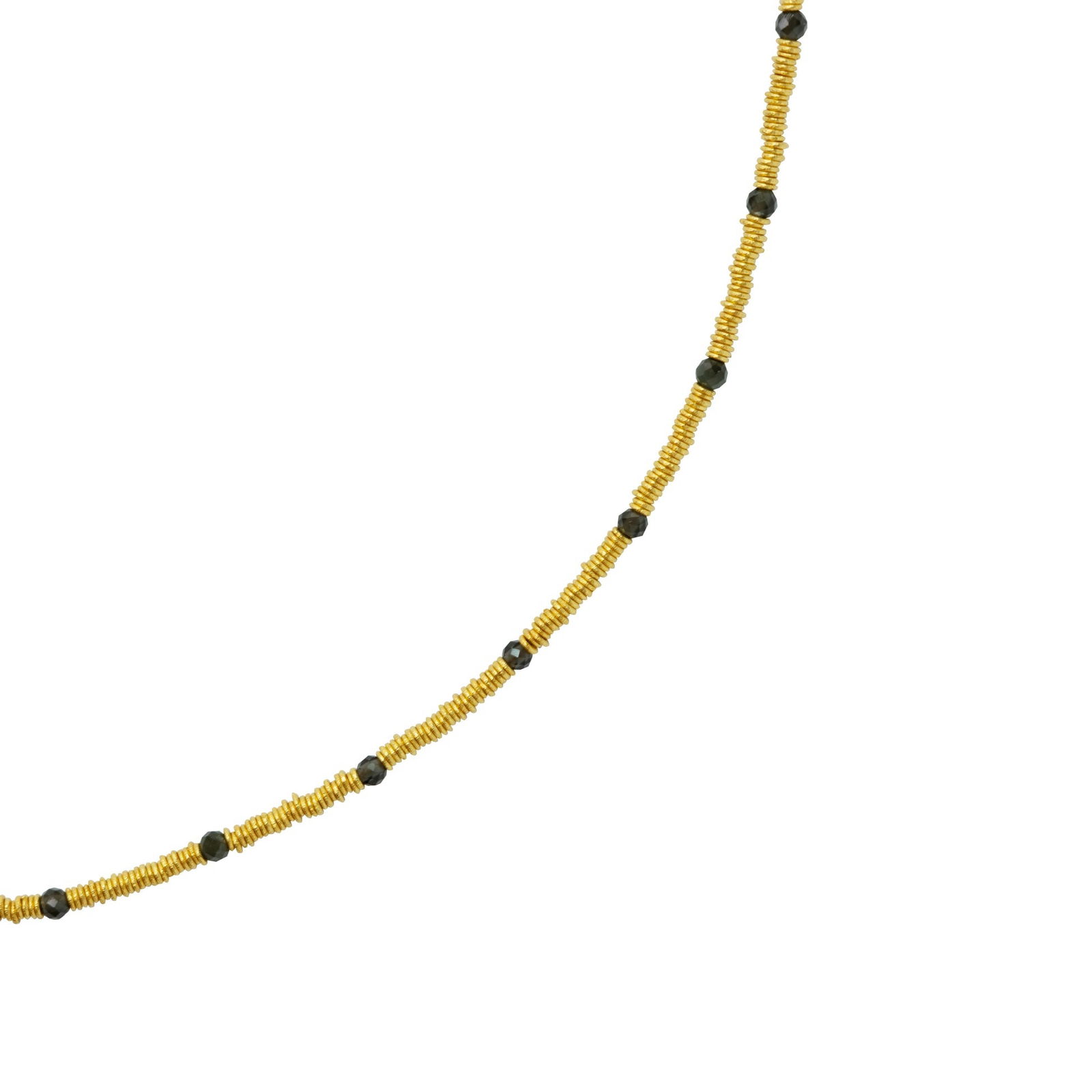 18K Gold Loose Coil Necklace - 6