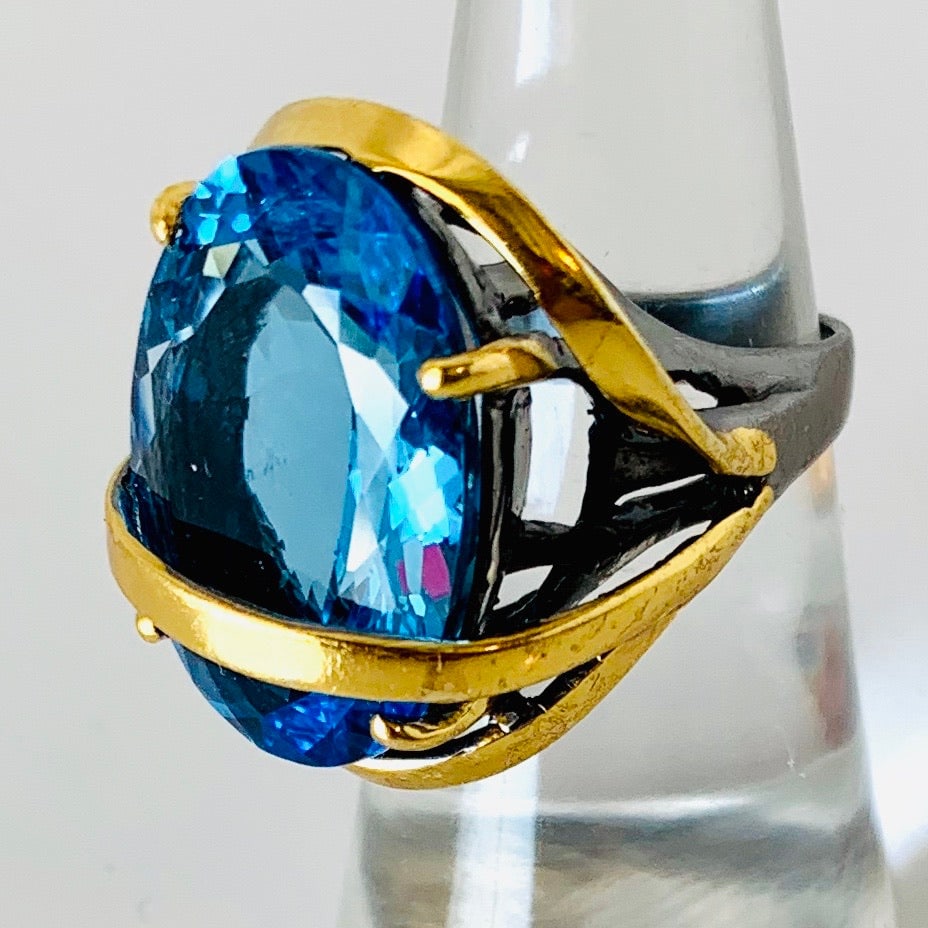 London Blue Topaz Ring - 4