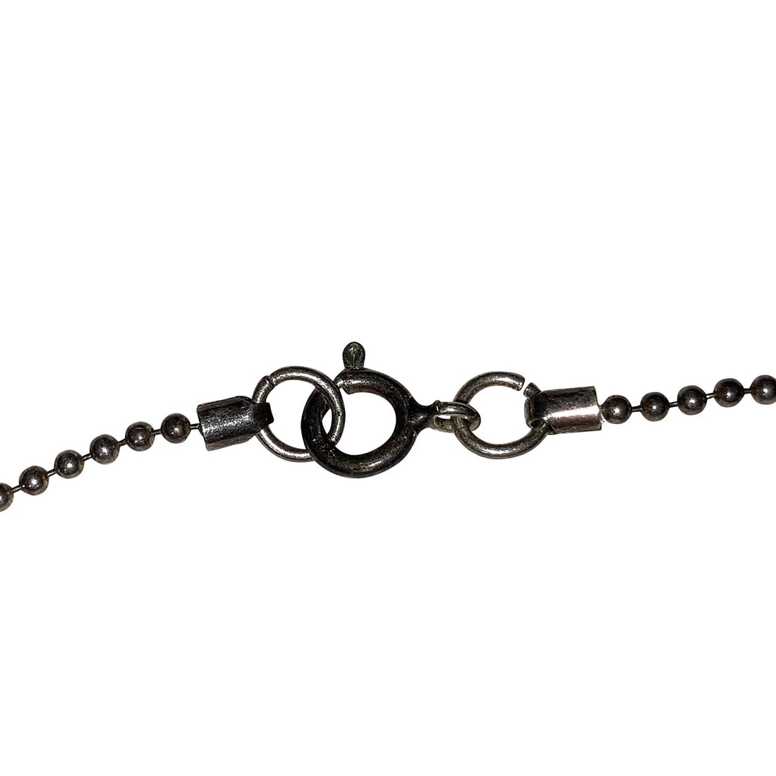 Simulated Baltic Amber Silver Tone Nugget Necklace - 4