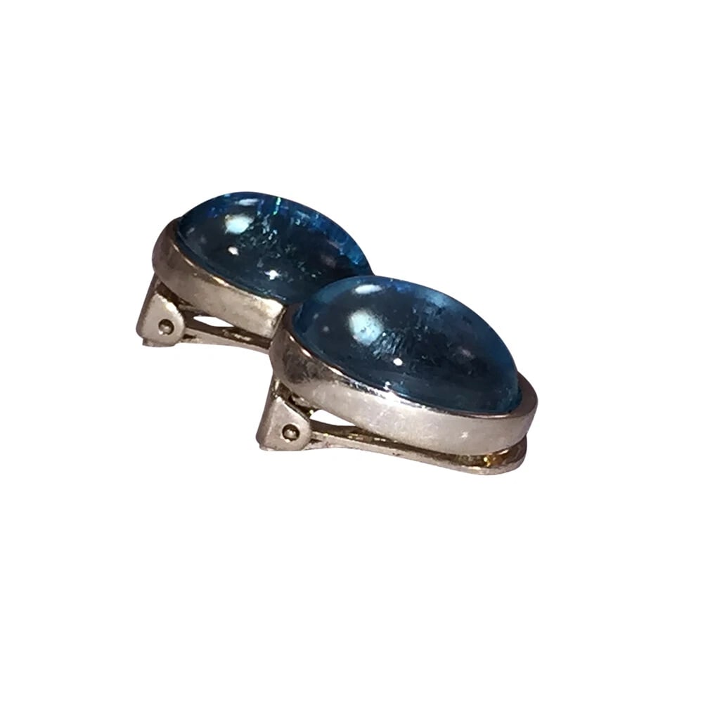 Vintage Sterling Silver and Orange Tiger Eye Cabochon Pendant Necklace - 4